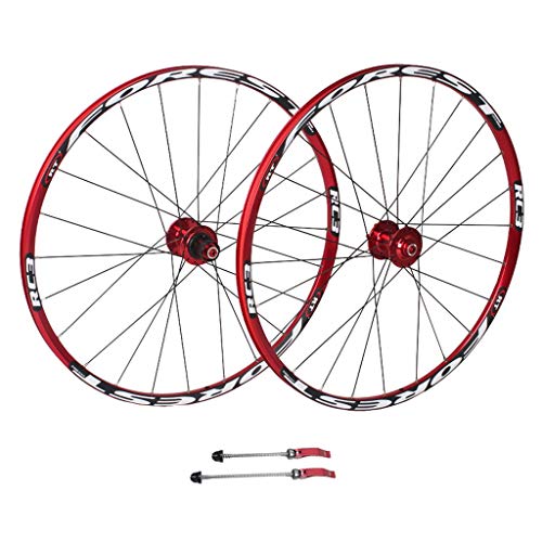 CHICTI 26 Pulgadas MTB Montaña Ruedas De Bicicleta, Ruedas De Ciclismo Freno De Disco 11 Velocidad Rodamientos Sellados Cubo Bicicleta Hibrida Turismo Deportes (Size : 26inch)