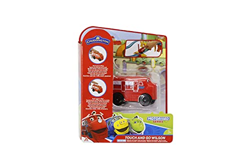 Chuggington Locomotive Touch & GO Wilson – Tren Miniatura del Dibujo Animado Tfou con Varios Personajes coleccionables – Juego de activación táctil – Juguete Infantil 3 años y +, EU890401, Rojo