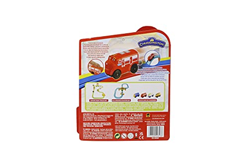 Chuggington Locomotive Touch & GO Wilson – Tren Miniatura del Dibujo Animado Tfou con Varios Personajes coleccionables – Juego de activación táctil – Juguete Infantil 3 años y +, EU890401, Rojo