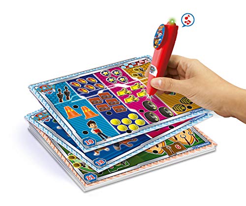 Clementoni- Paw Patrol Sapientino Basic Patrulla Canina - Juego Educativo electrónico con bolígrafo Interactivo para niños de 3 años + (versión en Italiano), Fabricado en Italia, Multicolor (16334)