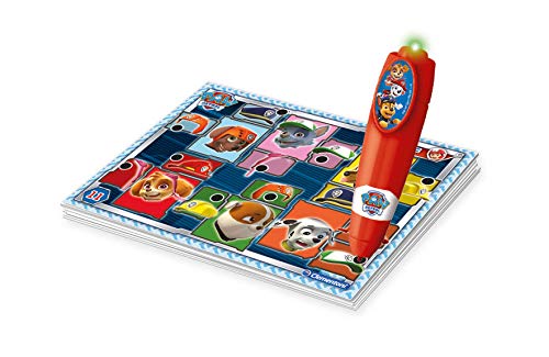 Clementoni- Paw Patrol Sapientino Basic Patrulla Canina - Juego Educativo electrónico con bolígrafo Interactivo para niños de 3 años + (versión en Italiano), Fabricado en Italia, Multicolor (16334)