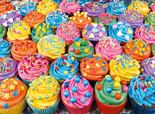 Clementoni- Puzzle 500 Piezas Colorful Cupcakes, Multicolor (35057.5)