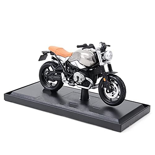 Colección de modelos Relación de motocicleta juguete 1:18 Compatible with B-m-w r -Nine T-Scermber Estado estático Vehículos fundidos Hobbies coleccionables Motocicleta Modelo Juguetes Regalo Compatib