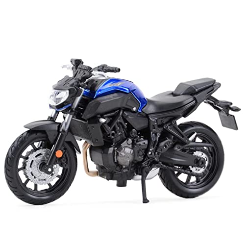 Colección de modelos Relación de motocicleta juguete 1:18 Compatible with ya-maha MT07 2018 Estado estático Vehículos de Cast Collectible Hobbies Motocicleta Modelo Juguetes Festivales de cumpleaños R