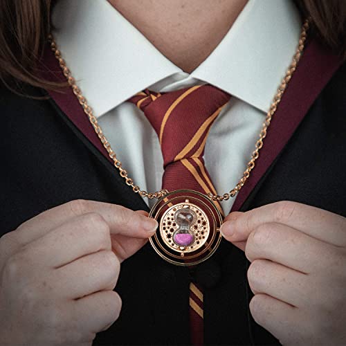 Collar con reloj de arena, 2 piezas de collar de Harry Potter, giratiempo 360 grados, colgante con reloj de arena, accesorios para disfraz, fans de cosplay