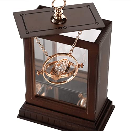 Collar con reloj de arena, 2 piezas de collar de Harry Potter, giratiempo 360 grados, colgante con reloj de arena, accesorios para disfraz, fans de cosplay