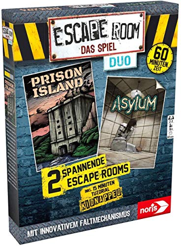 Collectix Escape Room Das Spiel Duo - Juego de mesa a partir de 16 años, incluye 3 pegatinas de salida y 1 póster de ilusión óptica