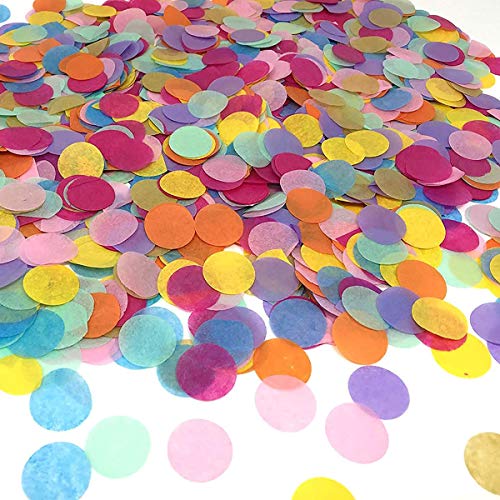 Confeti, con colores mezclados, toallas de papel redondas para decoración de bodas, cumpleaños, fiestas