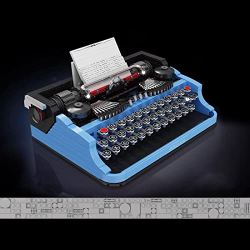 Construcción de Máquina de Escribir Retro para Máquina de Escribir,Escritura Manual Clásica,Bloques de Construcción, Modelo Coleccionable, Juguete de Construcción,2139 Piezas,compatible con Lego