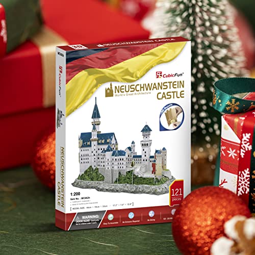 CubicFun Puzzle 3D Castillo de Neuschwanstein Schwangau Alemania,121 Piezas