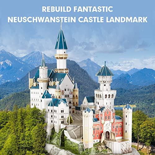 CubicFun Puzzle 3D Castillo de Neuschwanstein Schwangau Alemania,121 Piezas