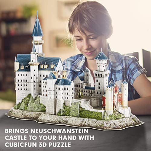 CubicFun Puzzle 3D Castillo de Neuschwanstein Schwangau Alemania,121 Piezas