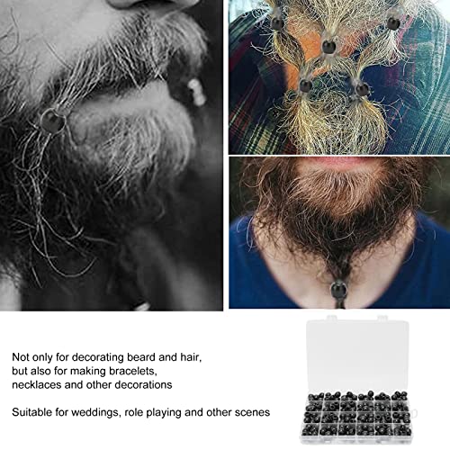 Cuentas de Rastas, Aplicaciones Decorativas para una Amplia Variedad de Aplicaciones, Fabricación de Abalorios de Plástico para Barba para Juegos de Roles para Trenzas