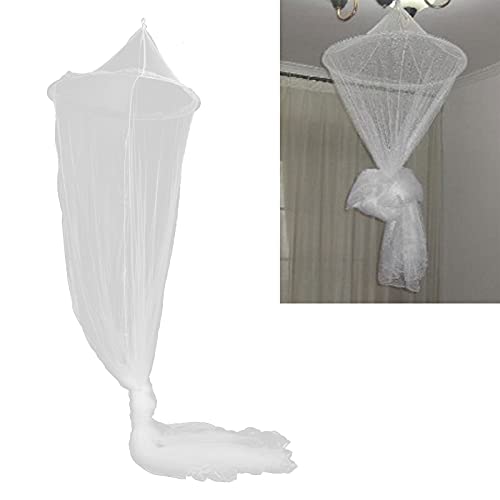 Cúpula Redonda del Toldo de la Cama de los Niños, Decoración Colgante del Dormitorio del Verano del Toldo Colgante de la Mosquitera del Bebé(Blanco)