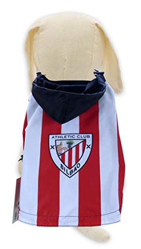 CYP BRANDS-RC-01S-AC Chubasquero para Perro - Talla S - Athletic Club, Color rojo/blanco, S (1)