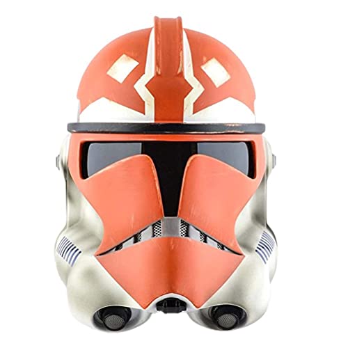 Dan&Dre Star Wars Stormtrooper - Funda para disfraz de tropas de tormentas, máscara de una cara, casco de clon Trooper Imperial Stormtrooper, Halloween, casco de PVC, para disfraz de fiesta