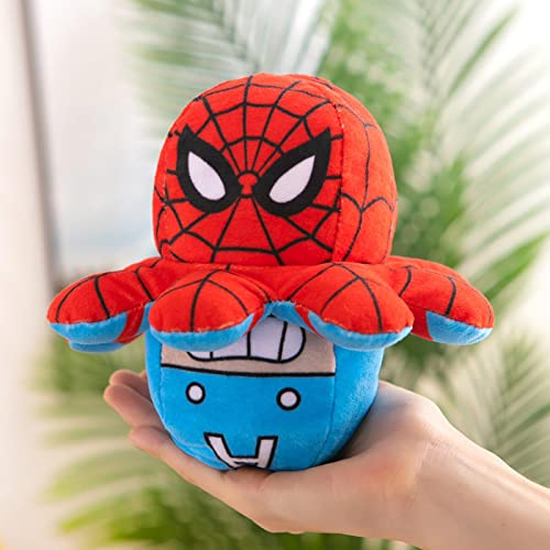 DEENGL Octopus Relleno Peluche Marvel Vengadores Hierro Hombre capitán America Hulk Spiderman Dibujos Animados Peluche Juguete muñeca