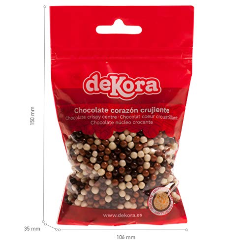 Dekora - Mini Perlas de Chocolate Crujientes para Tartas Decoradas