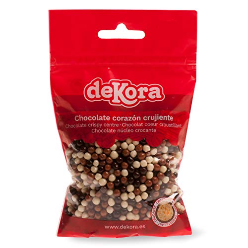 Dekora - Mini Perlas de Chocolate Crujientes para Tartas Decoradas