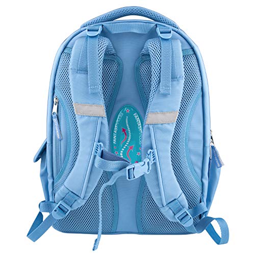 Depesche Fantasy Model Iceprincess 10695 Mochila escolar, color azul, aprox. 23 x 34 x 44 cm