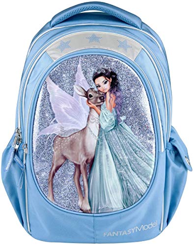 Depesche Fantasy Model Iceprincess 10695 Mochila escolar, color azul, aprox. 23 x 34 x 44 cm