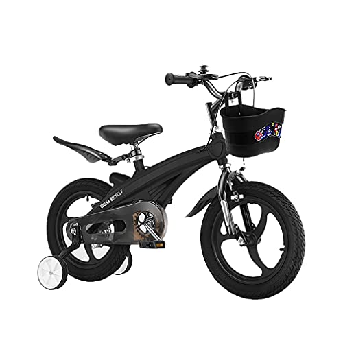 DHMKL 14 Pulgadas Bici Infantiles Bicicletas NiñOs Bicicletas con Ruedas Entrenamiento Ruedas Integradas AleacióN Magnesio Bicicletas Ligeras para NiñOs Adecuado para NiñOs 2 A 6 AñOs