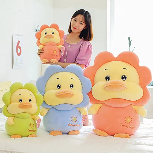 Dibujos Animados Sol Pato Muñeco De Peluche De Juguete De Peluche Pato Muñeca De Trapo para Niños Almohada De Muñeca Regalo De Cumpleaños Decoración De Ropa De Cama para El Hogar Almohada De Muñeco