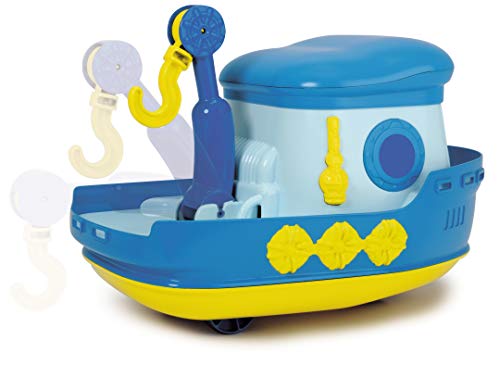 Dickie Toys Happy Series - Barco de Juguete Happy Boat con Ruedas y Pulpo Pulverizador de Agua, para Niños a partir de 1 Año - 25 cm