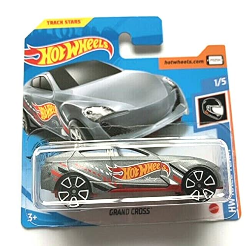 DieCast Hotwheels Grand Cross (gris), HW Race Team 1/5 (tarjeta corta)