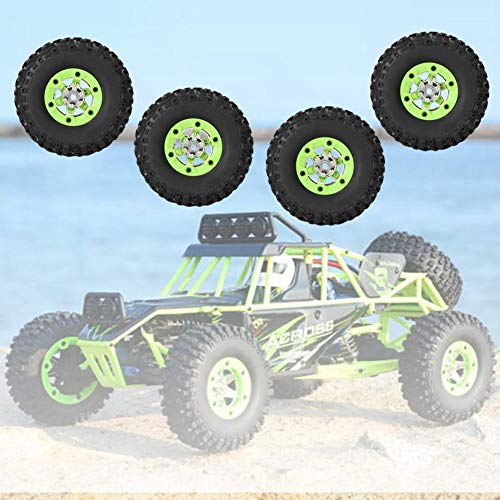 Dilwe 1/12 Rueda de Neumáticos de Coche RC para Wltoys 12428 12423 Car (2PCS Neumático Izquierdo + 2PCS Neumático Derecho)