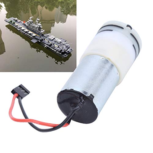 Dilwe Bomba de Agua para Barcos RC, 3‑6V 370 Bomba de refrigeración por Agua con Motor Barcos RC Mini Bomba Impermeable de bajo Ruido Enchufe JR