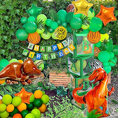 Dinosaurios Fiesta de Cumpleaños Decoracion,GEEKEO Globos para Fiestas de Cumpleaños Dinosaur Globos Cumpleaños de Niños Decoraciones Globos Dinosau Decoracion Cumpleaños Dinosaurios