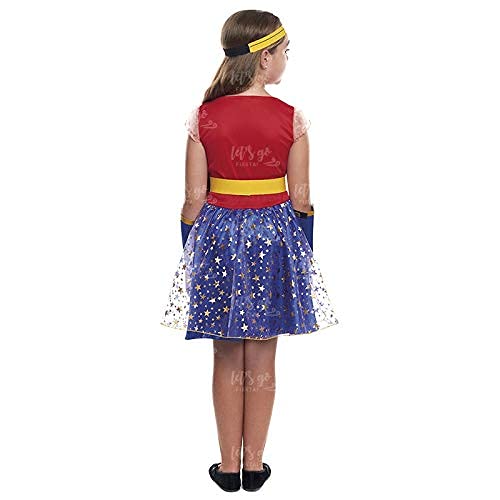 Disfraz Heroína Wonder Girl Niña Disfraz Superhéroe Niña (Talla 10-12 años) (+ Tallas)