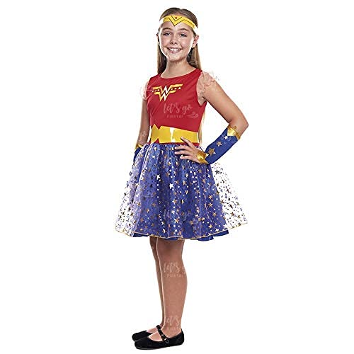 Disfraz Heroína Wonder Girl Niña Disfraz Superhéroe Niña (Talla 10-12 años) (+ Tallas)