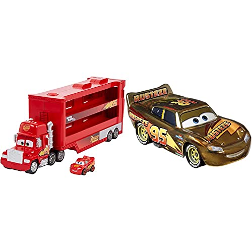 Disney Cars Pixar Cars Mack Mini Racers Hauler + Cars Pixar Cars Mack Mini Racers Hauler