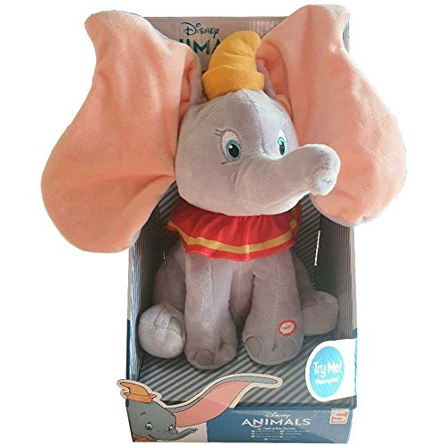 Disney Dumbo Interactive Plush 30 cm con Sonido y Movimiento (Peek a Boo)