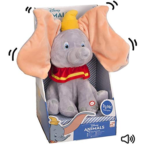 Disney Dumbo Interactive Plush 30 cm con Sonido y Movimiento (Peek a Boo)