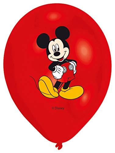 Disney Junior 999240 Set de 6 globos, Rojo y Amarillo