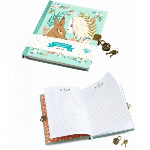 Djeco Elodie Diary Lucille - Diario, color naranja