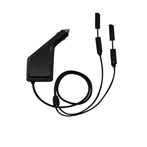 dji Mavic Air Cargador de Coche, 3 en 1 Cargador Adaptador para 2 dji Mavic Air Battery + 1 Mando a Distancia (Negro)