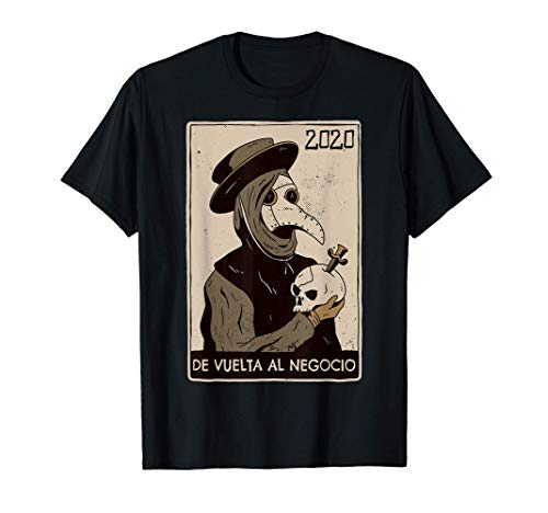 Doctor de la Plaga Peste Negra Mascara Disfraz Edad Media Camiseta