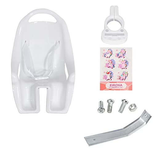 EIRONA Asiento de Muñeca para Bicicleta Infantil, Accesorio para Bicicleta Infantil, Blanco