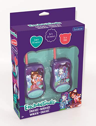 Enchantimals - Par de Walkie-Talkies, Rango de 100 Metros, Mattel (Lexibook) (TW12EC)