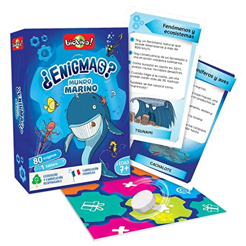 Enigmas Mundo Marino - Juego de Cartas en Español