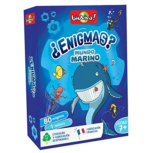 Enigmas Mundo Marino - Juego de Cartas en Español