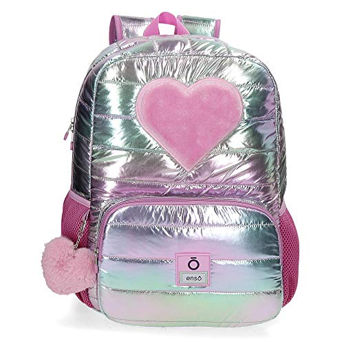 Enso Fancy Mochila Escolar para Portátil 15,6" Rosa 32x42x14 cms Poliéster 18.82L