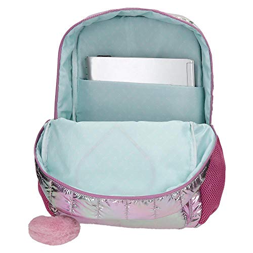 Enso Fancy Mochila Escolar para Portátil 15,6" Rosa 32x42x14 cms Poliéster 18.82L