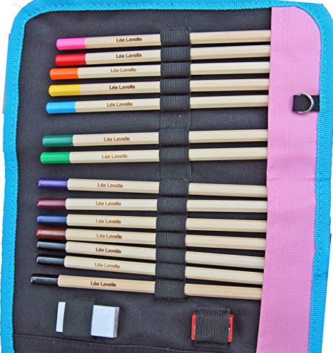 Estuche Personalizado Con El Nombre | Lápices De Colores Personalizados | Perfecto Para La Escuela