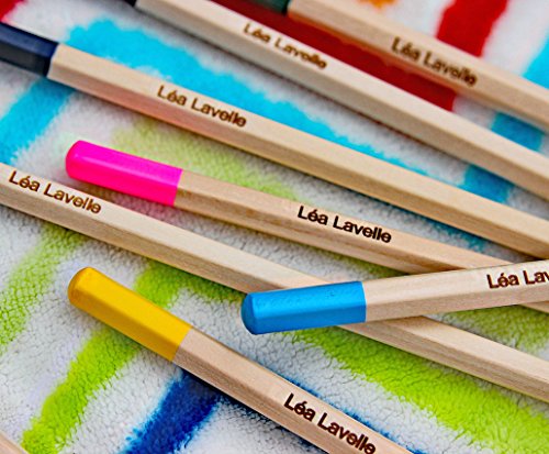 Estuche Personalizado Con El Nombre | Lápices De Colores Personalizados | Perfecto Para La Escuela