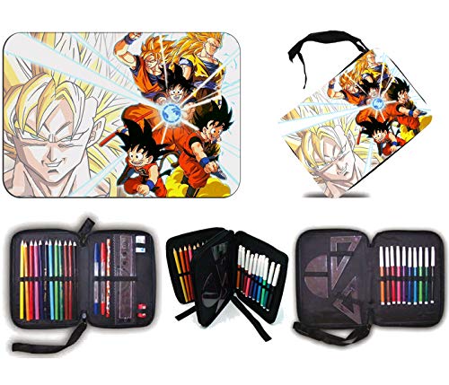 ESTUCHE SON GOKU COMBATE FORMAS SSJ scholar case